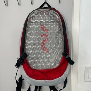 Nike Red and Gray Backpack